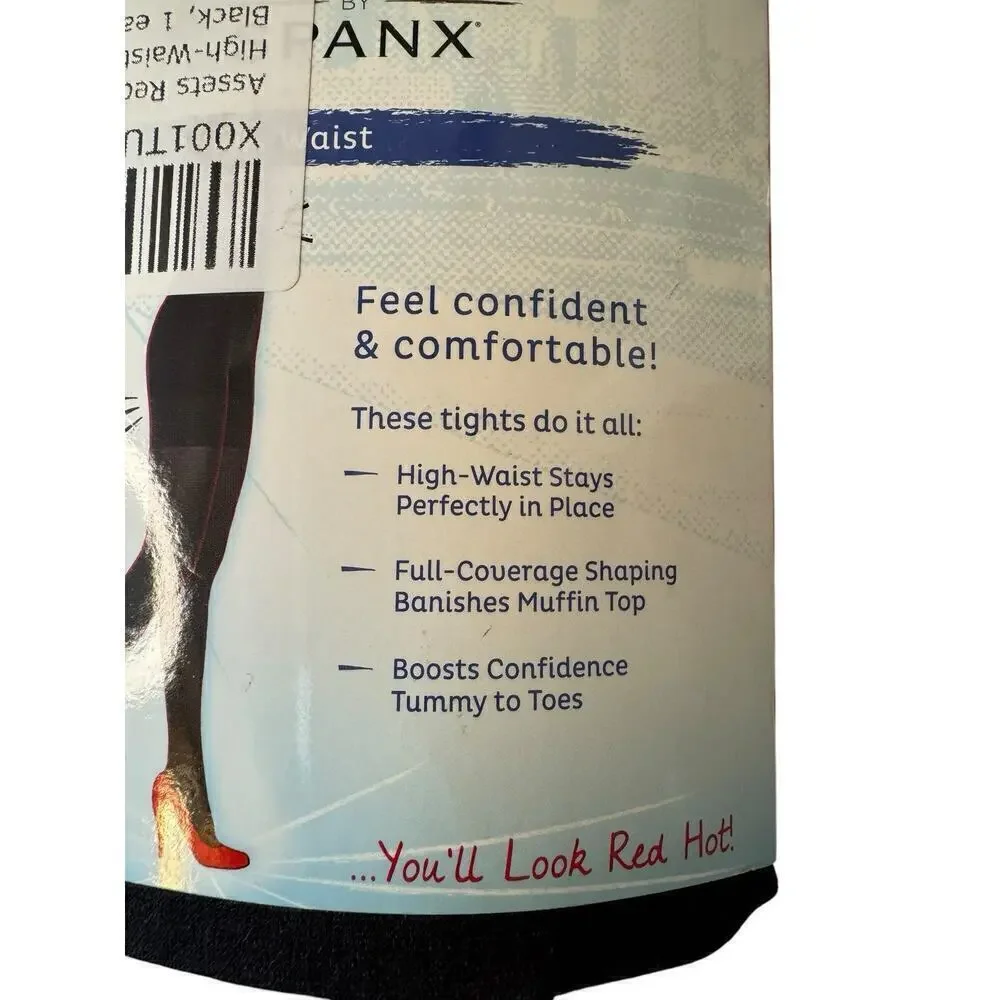 SPANX Assets NEW Red Hot Label High Waist Shaping Tights Black 3XL